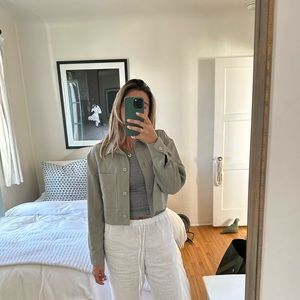 Wilfred little cropped jacket green